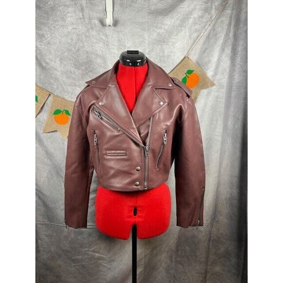 BLANKNYC Jackets & Blazers - BlankNYC Faux Leather Crop Moto Jacket In Head Over Heels Size XS NWOT $98 MSRP